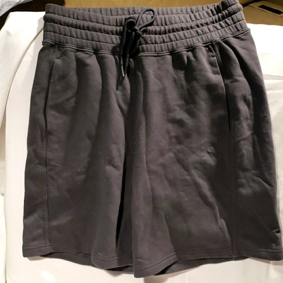JoyLab Dark Gray Tie Waist Boyfriend French Terry Shorts Size XS NWOT - Picture 1 of 8